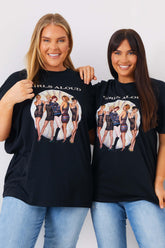 Girls Aloud Gold Slogan T-Shirt
