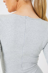 Long Sleeve Scoop Neck Unitard