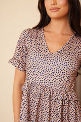 V Neck Skater Dress