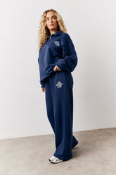 Navy Fits Graphic Straight Leg Co-Ord Jogger