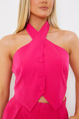 Halterneck Co-Ord Waistcoat
