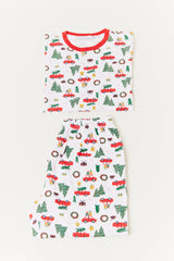 Mens Traditional Print Matching Family Pyjama Set