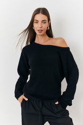 Off Shoulder Knit Jumper