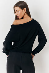 Off Shoulder Knit Jumper