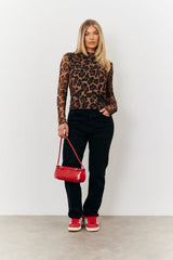 Mesh Leopard Top