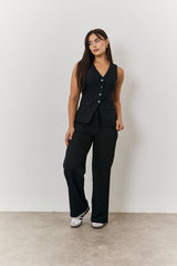 Longline Button Through Waistcoat