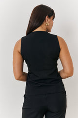 Longline Button Through Waistcoat