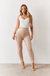 Gold Premium Sequin Leggings