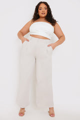 Relaxed Wide Leg Trouser