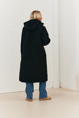 Recycled Reversible Longline Borg Puffer Coat