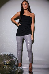 Ruched Fold Over Bandeau Top