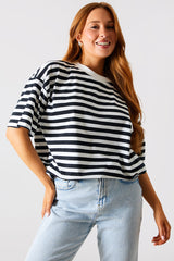 Longline Striped T-Shirt