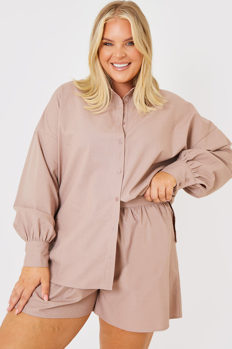Linen Look Floaty Co-Ord Shorts