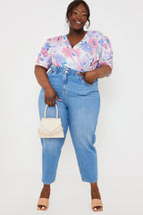 Lightwash Denim Paperbag Jeans