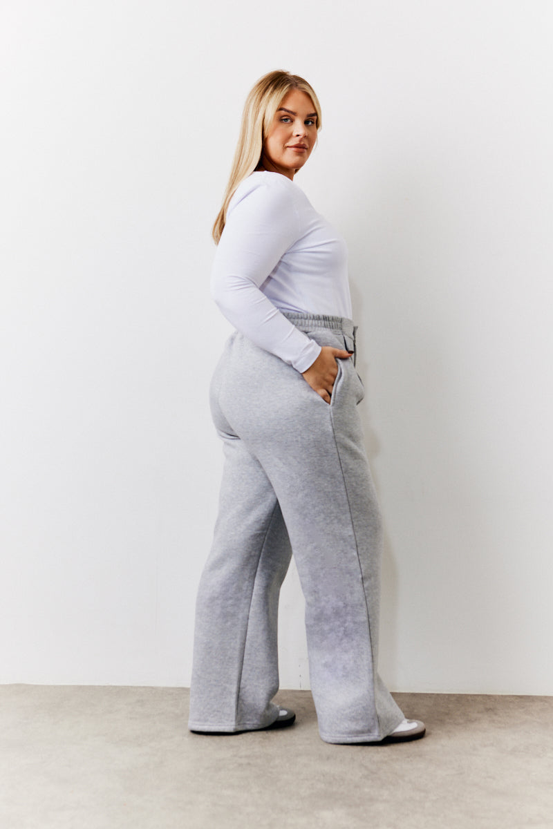Grey Straight Leg Jogger
