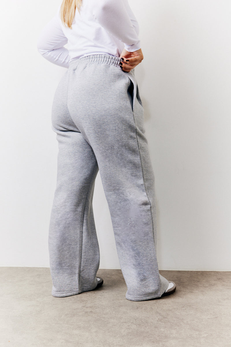 Grey Straight Leg Jogger