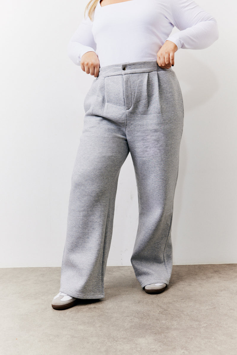 Grey Straight Leg Jogger