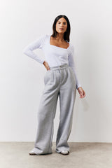 Grey Straight Leg Jogger