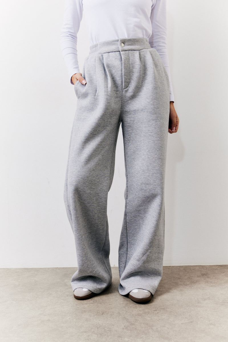 Grey Straight Leg Jogger