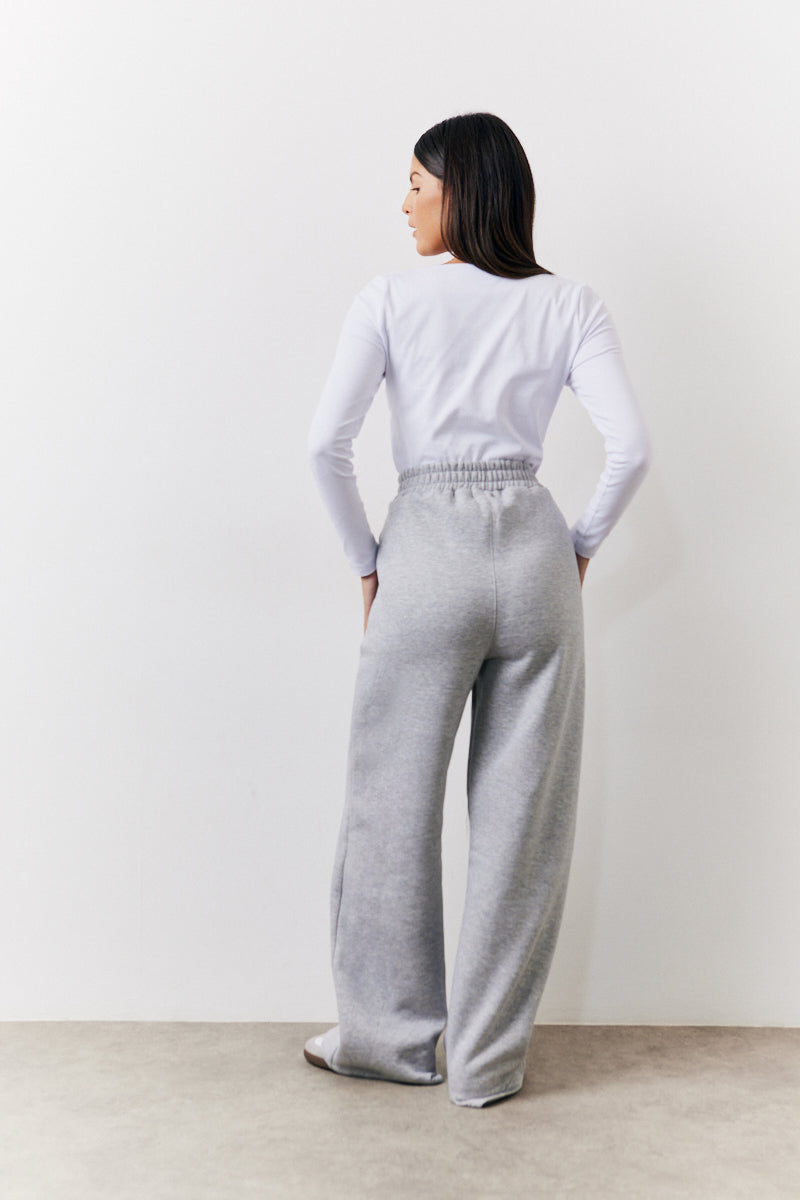 Grey Straight Leg Jogger