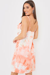 Tie Dye Cowl Neck Midi Dress