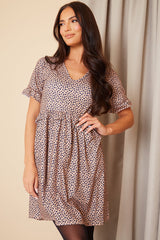V Neck Skater Dress
