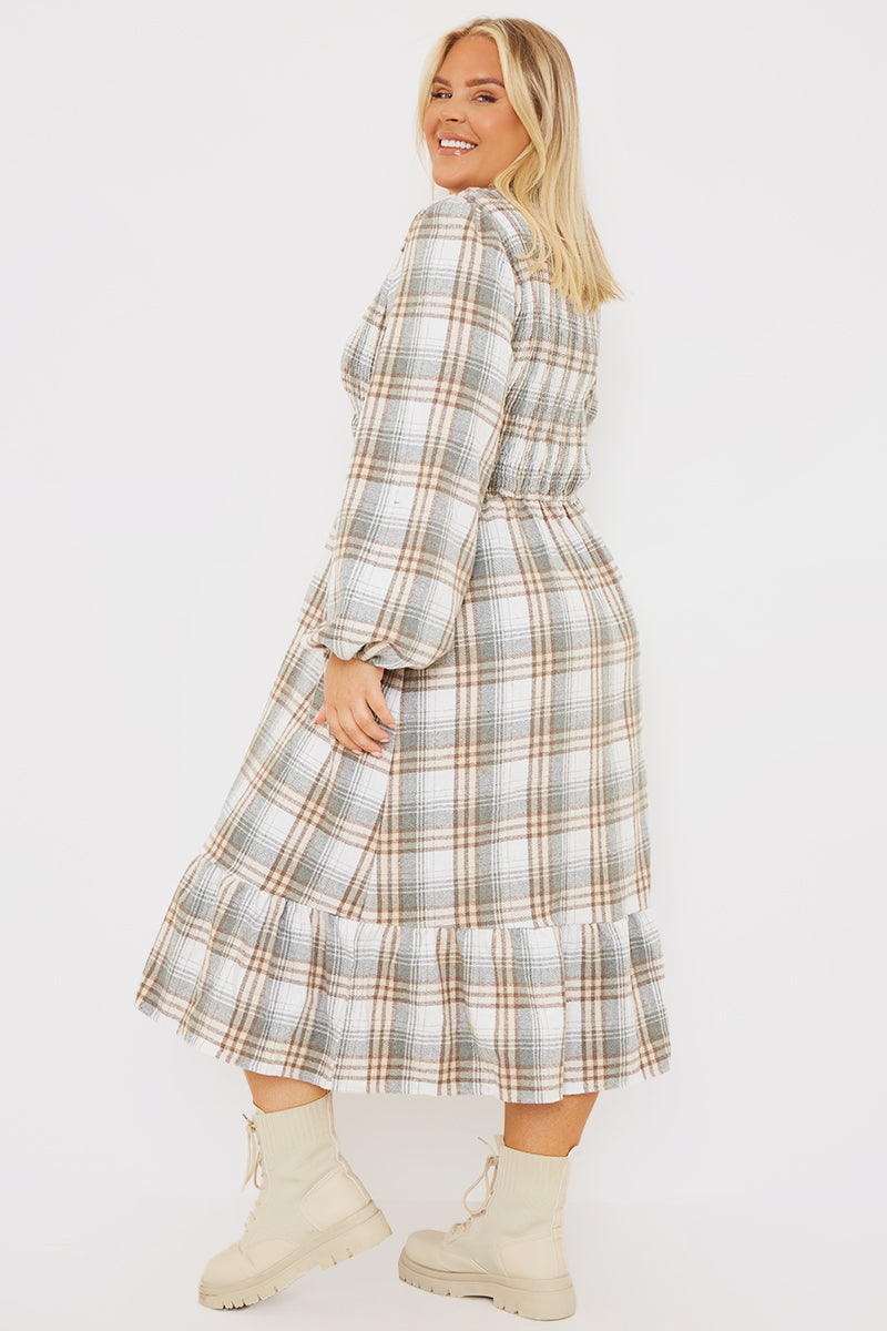 Wrap Front Midi Dress