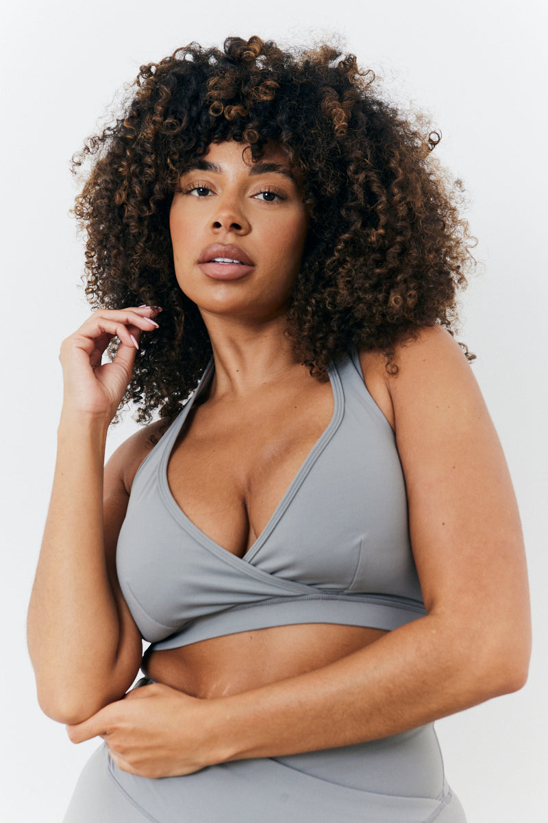 Soft Touch Medium Support Halter Neck Sports Bra