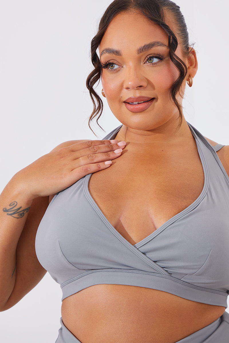 Soft Touch Medium Support Halter Neck Sports Bra