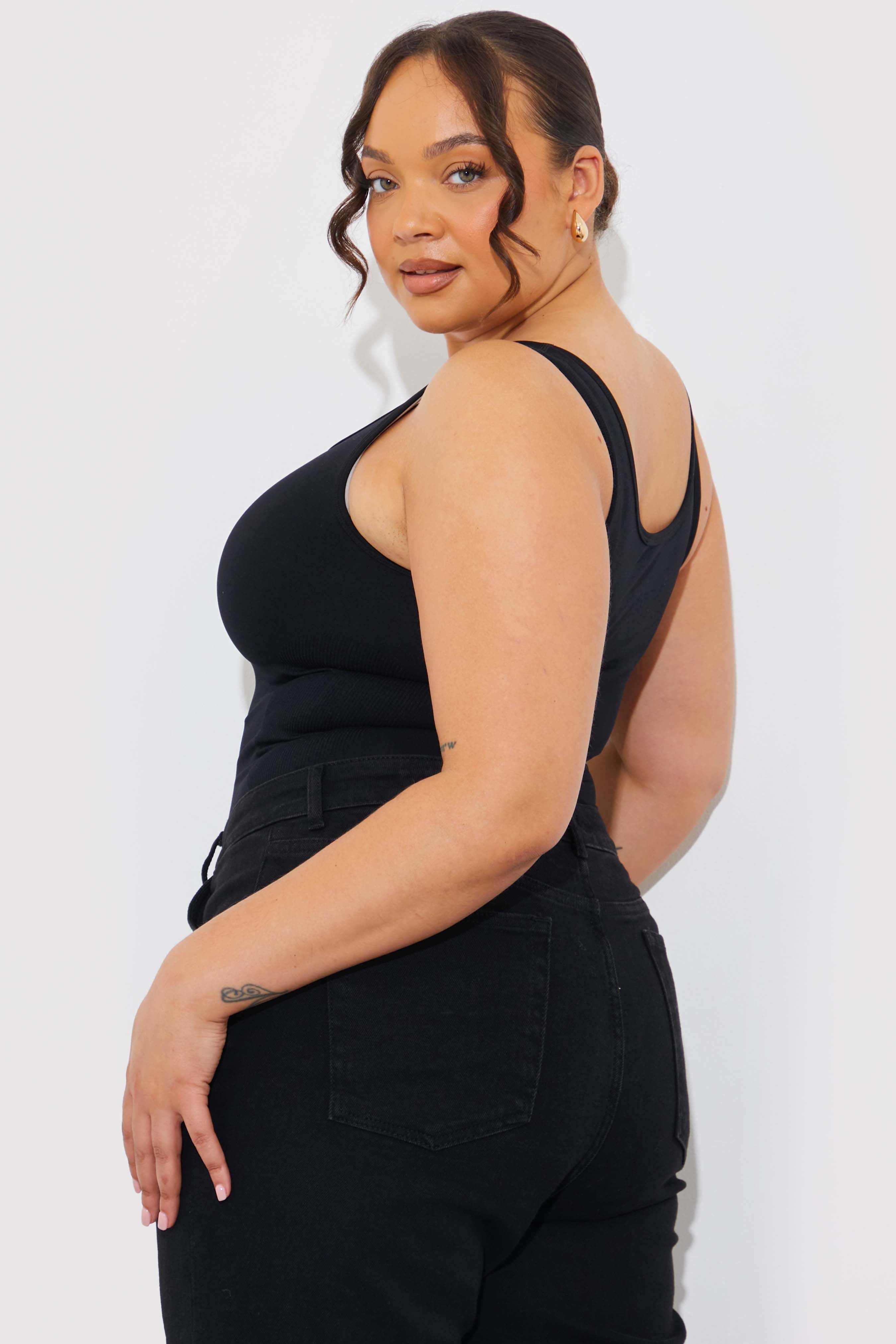 Seamless Scoop Neck Snatched Shapewear Top