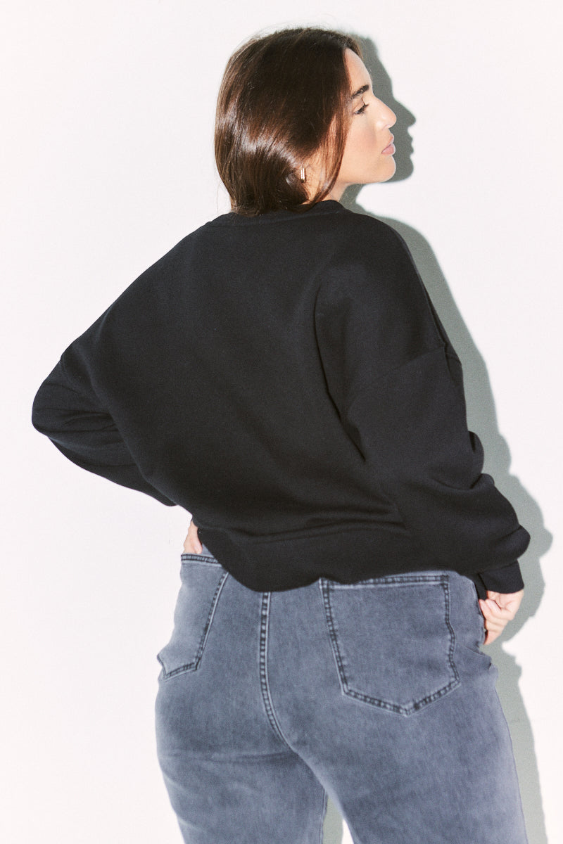Printed Fits Crew Neck Sweatshirt