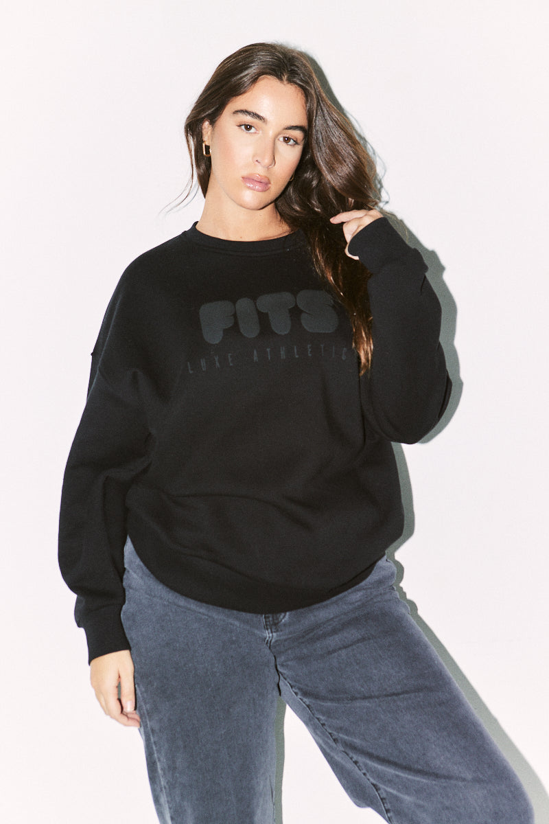 Printed Fits Crew Neck Sweatshirt