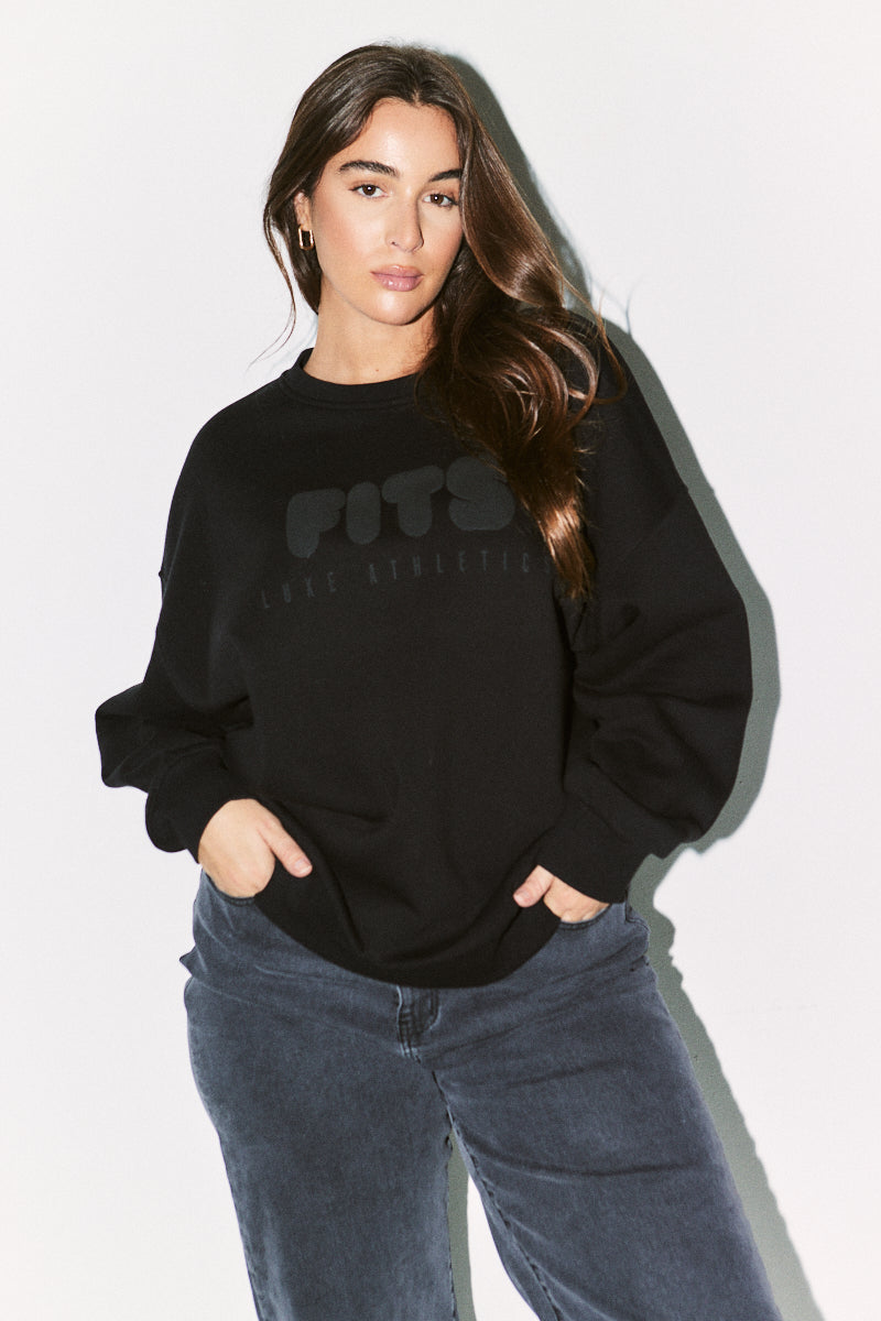 Printed Fits Crew Neck Sweatshirt