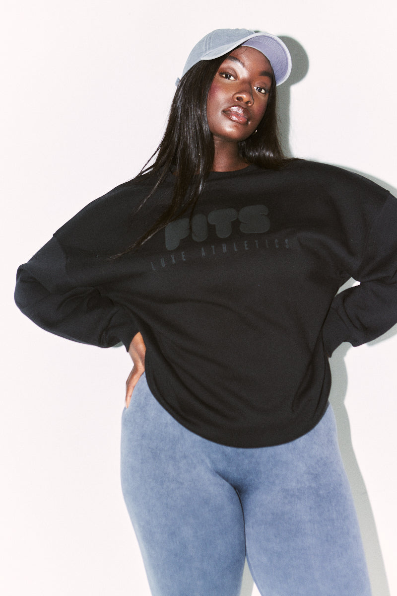 Printed Fits Crew Neck Sweatshirt