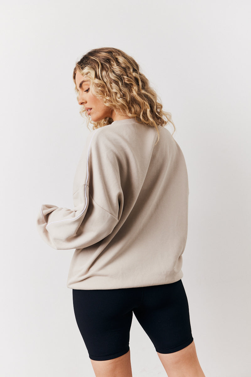 Stone Fits Leisure Club Graphic Oversized Sweatshirt