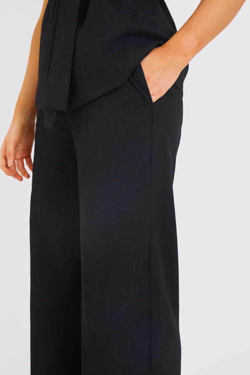 Textured Wide Leg Co-Ord Trousers
