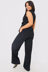 Textured Wide Leg Co-Ord Trousers