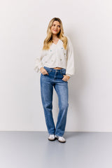 Knitted Embroidered Cardigan