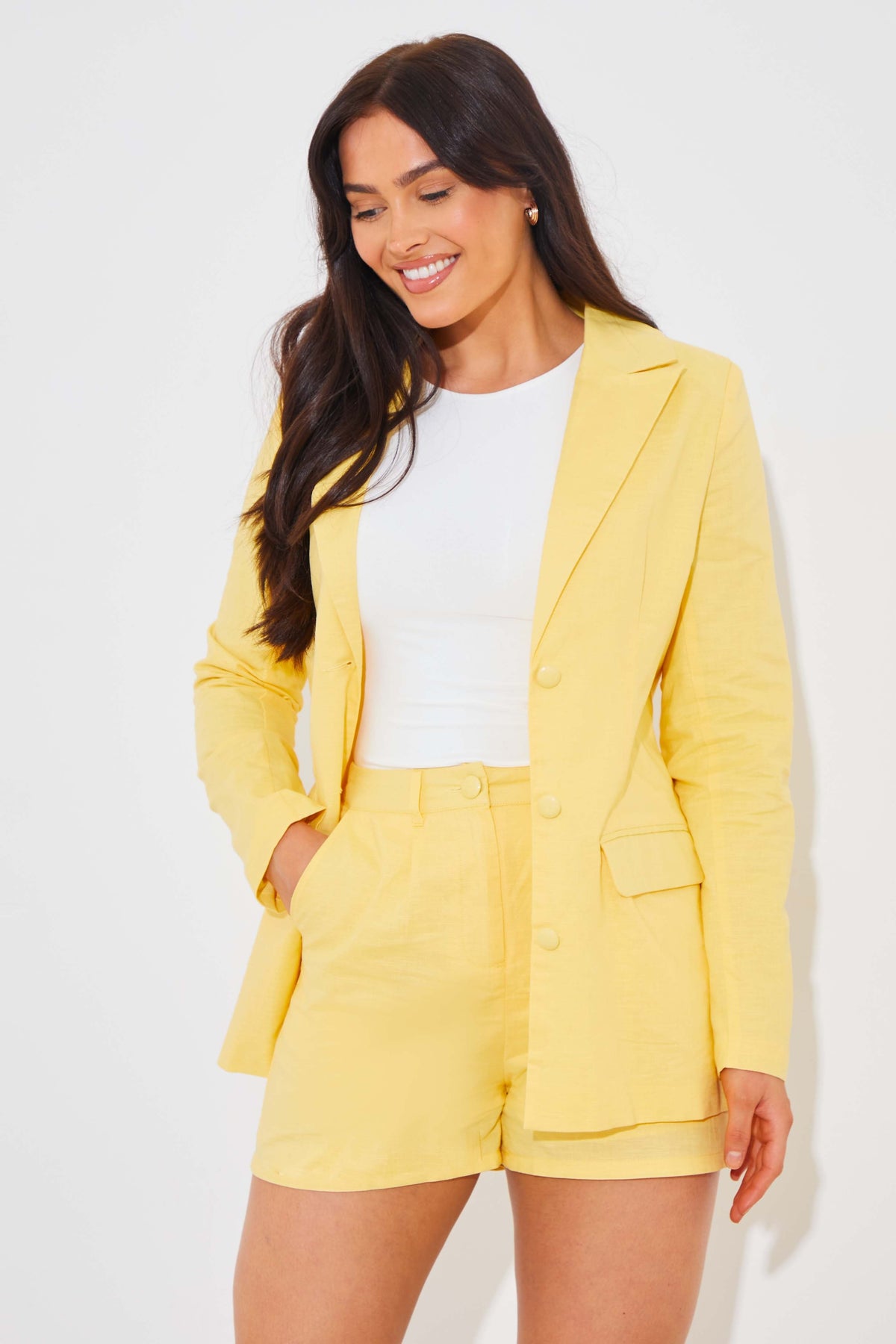 Linen Look Co-Ord Shorts
