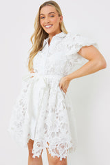 Lace Shirt Dress