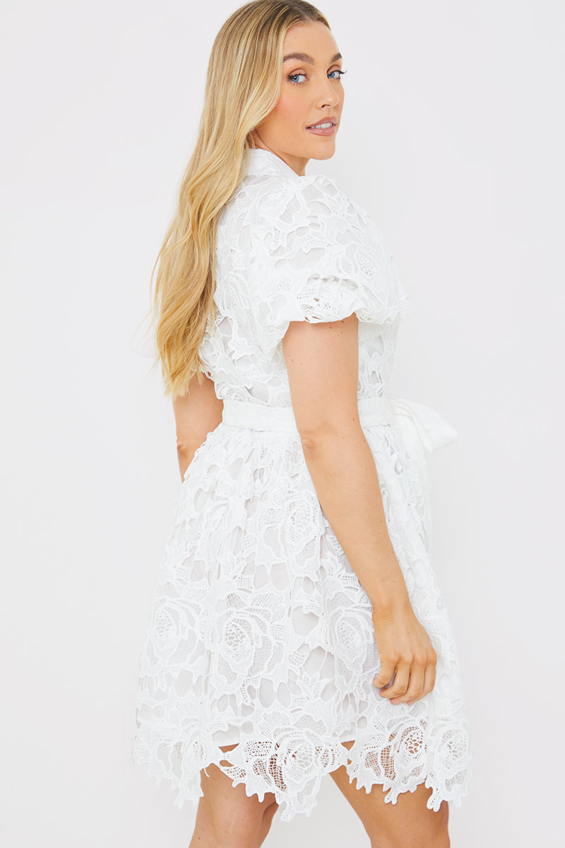Lace Shirt Dress