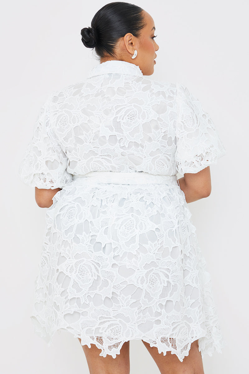Lace Shirt Dress