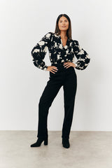Floral Wrap Bodysuit