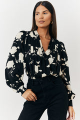 Floral Wrap Bodysuit