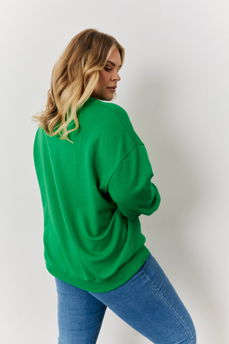 Paris Embroidered Slogan Sweatshirt