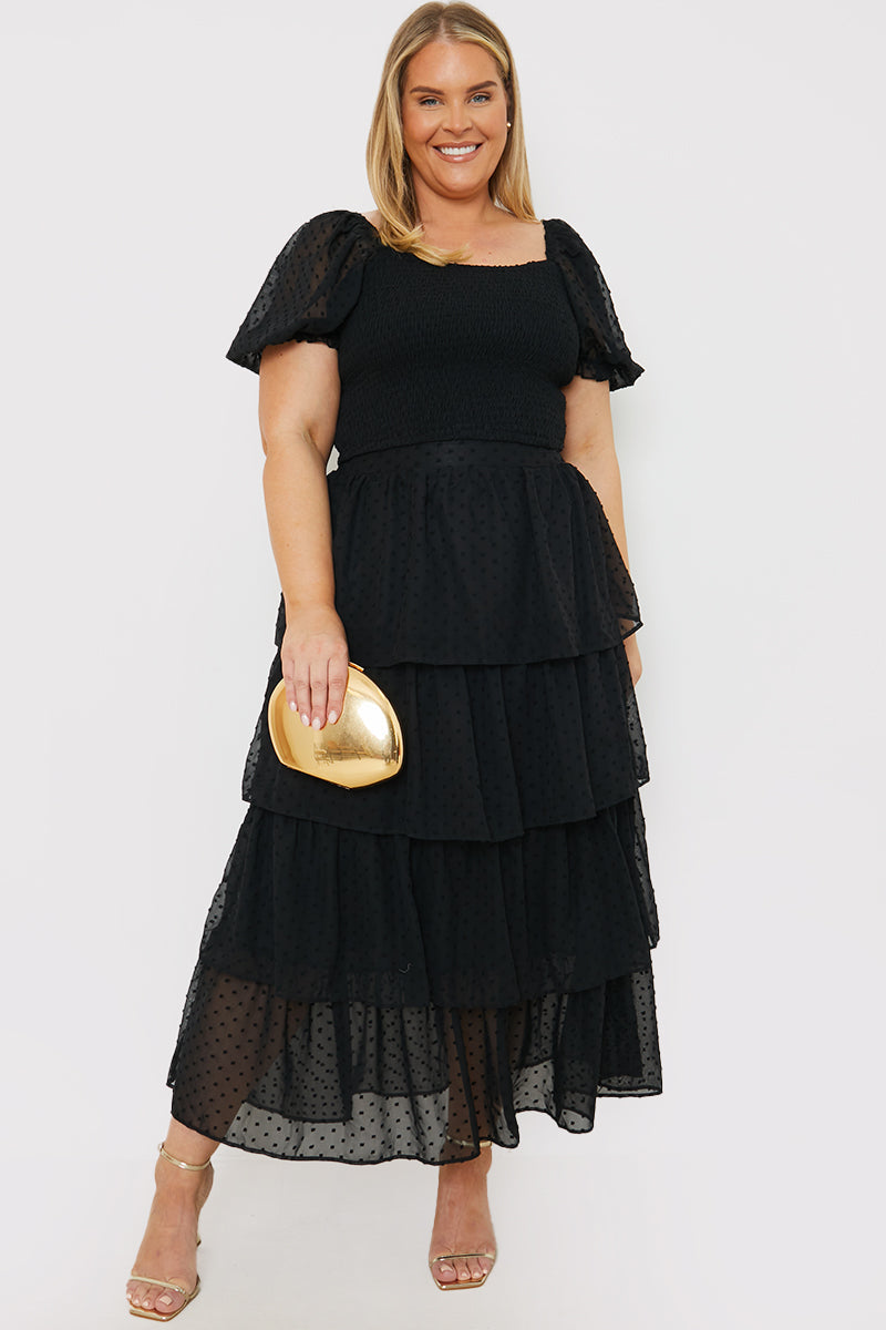 Shirred Bodice Dobby Co-Ord Crop Top