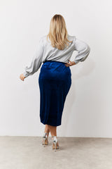 Silver Satin Shirt