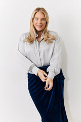 Silver Satin Shirt