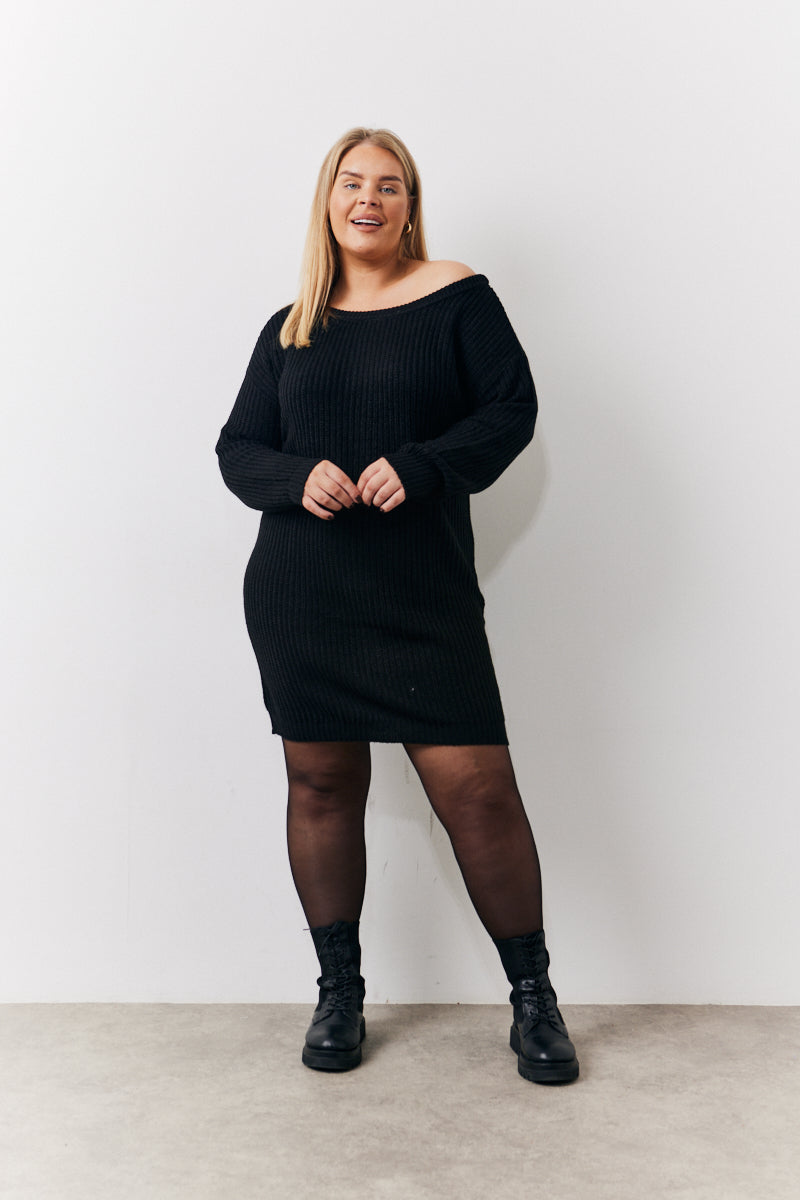 Off The Shoulder Knitted Dress