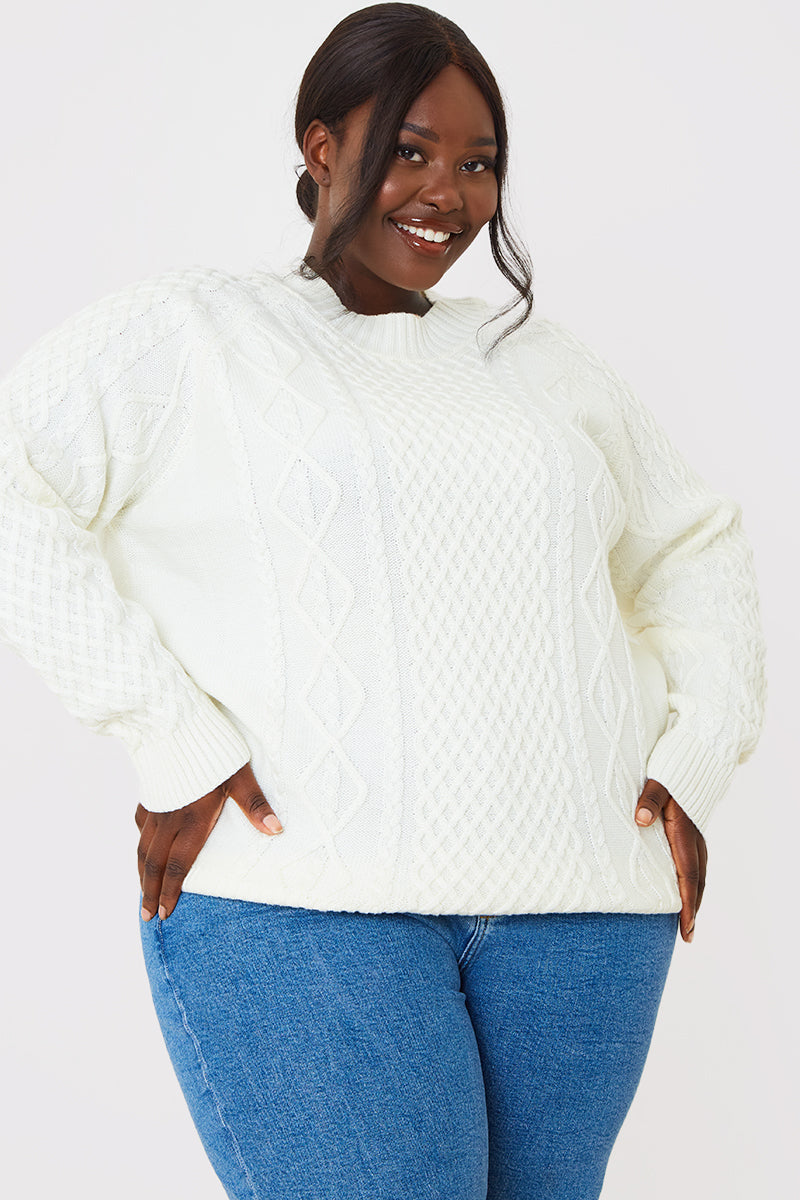Recycled Cable Knitted Jumper